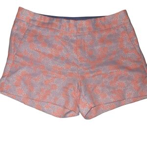 Banana Republic Orange Floral Hampton Fit Shorts 2